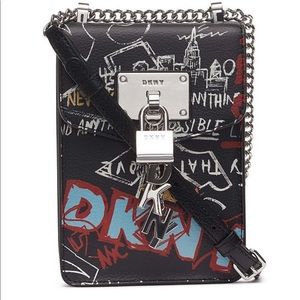 DKNY Elissa graffiti crossbody bag